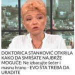 DOKTORICA STANKOVIĆ OTKRILA KAKO DA SMRŠATE NAJBRŽE MOGUĆE: Ne izbacujte šećer i masnu hranu – EVO ŠTA TREBA DA URADITE